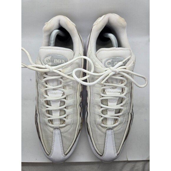 Nike Air Max 95 Essential Shoes Mens 11.5 Triple White Athletic Running Sneakers main image 5